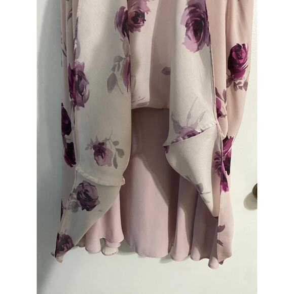 Kate Spade New York encore rose women’s midi dress size 12 pink floral silk - Picture 7 of 9